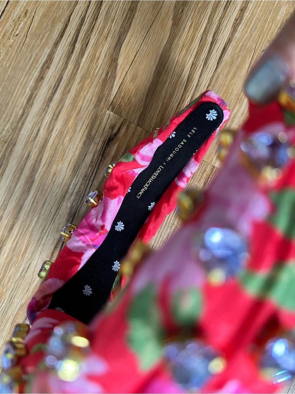 Lele Sadoughi Love Shack Fancy floral headband